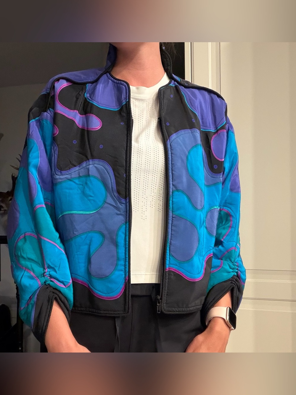 Vintage Sheila Martineau 100% Silk Jacket | Made in Canada | Wearable Art - Picture 12 of 12